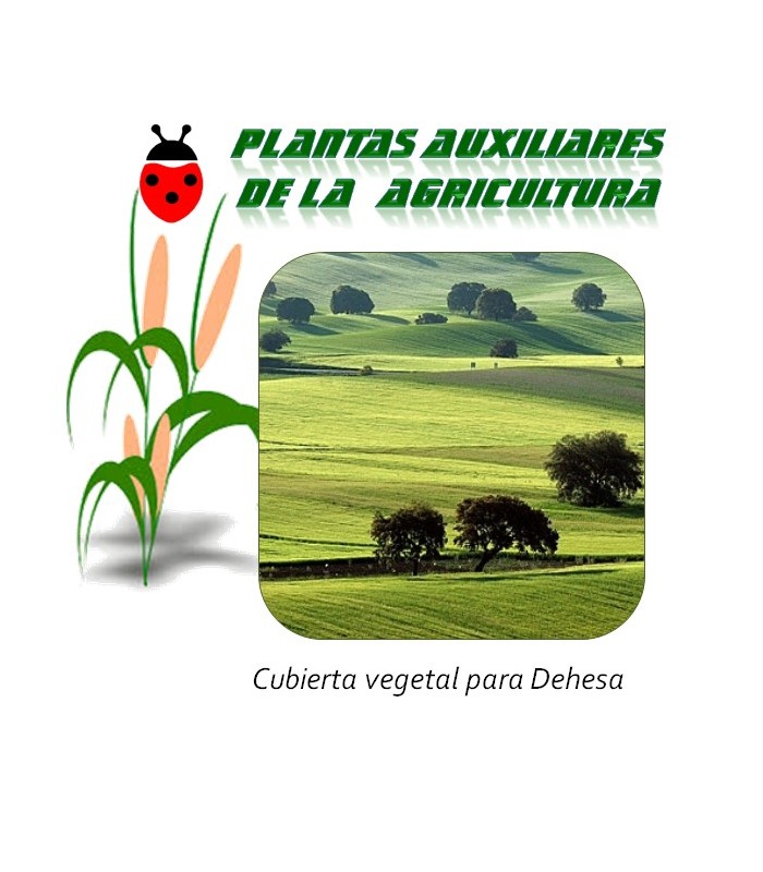 Mezcla de semillas para cubierta vegetal en cultivos de dehesa