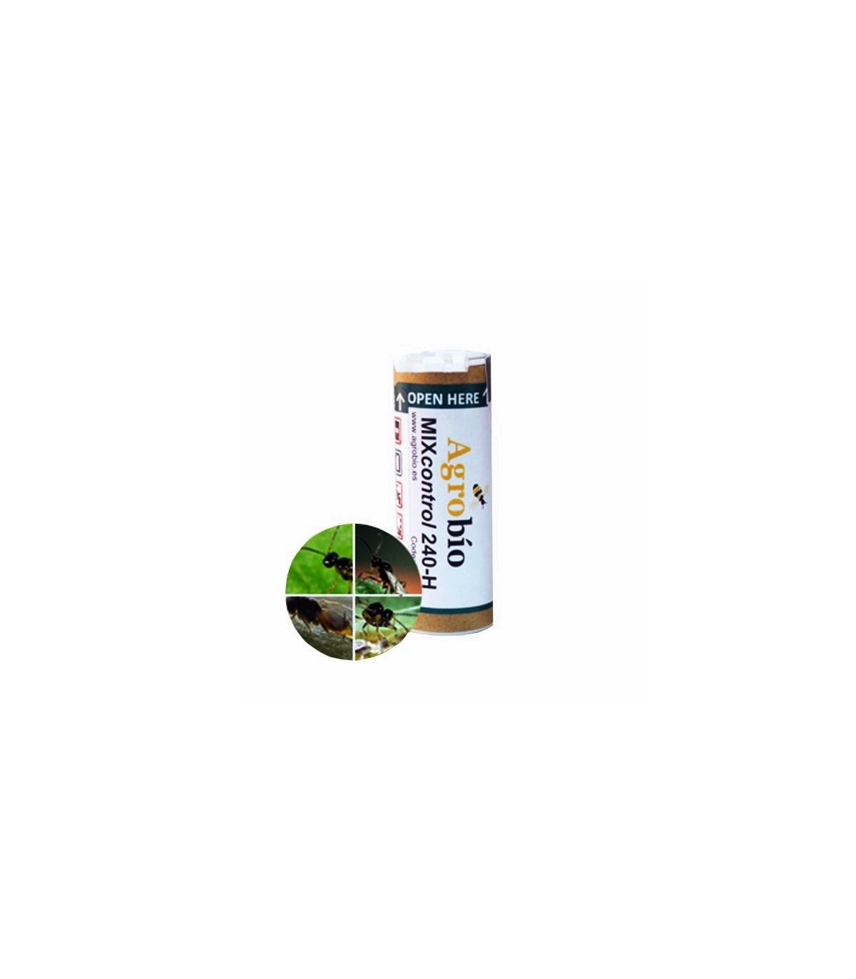 MIX 240-F FRESAPROTECT mezcla de parasitoides contra pulgón en cultivo de fresa