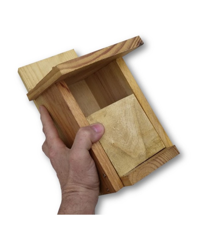 caja nido Paser frontal abierto