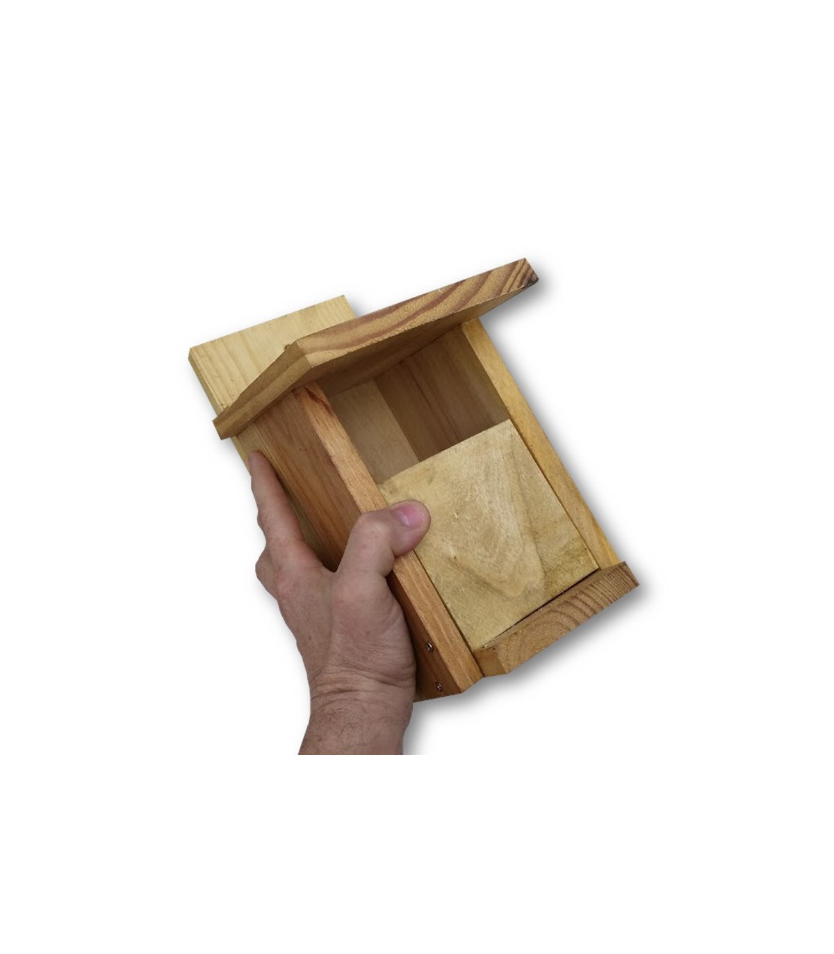 caja nido Paser frontal abierto