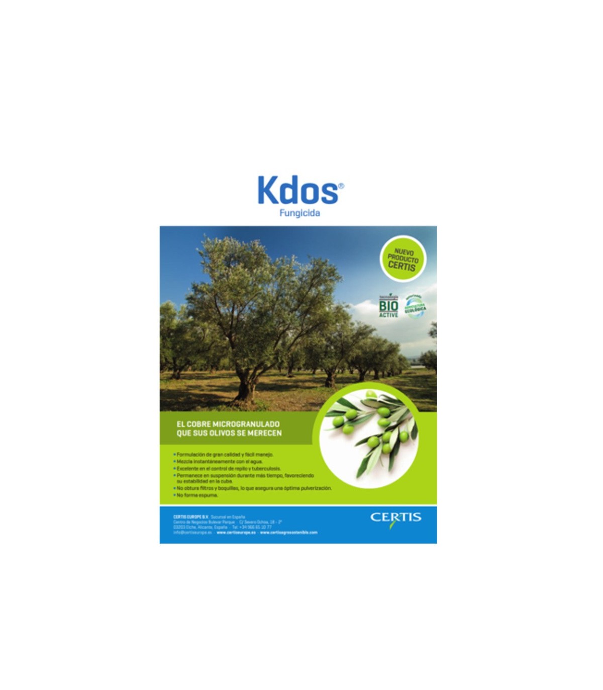 KDOS fungicida olivar