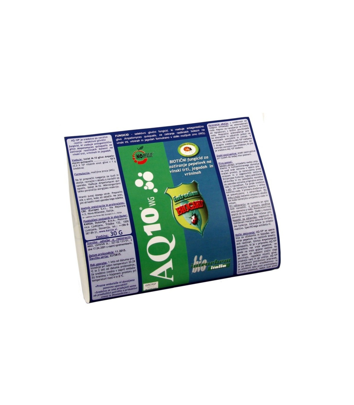 AQ-10 fungicida biológico anti oidio