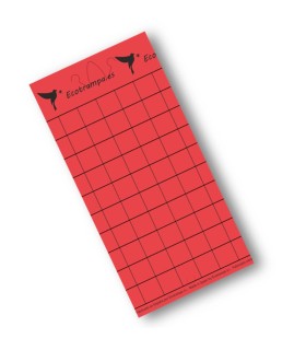 PLACA ROJA individual 15x30 cm (50 Ud)