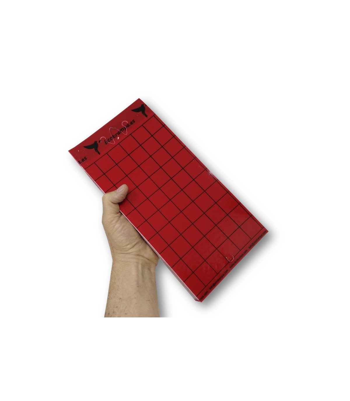 PLACA ROJA individual 15x30 cm (50 Ud)