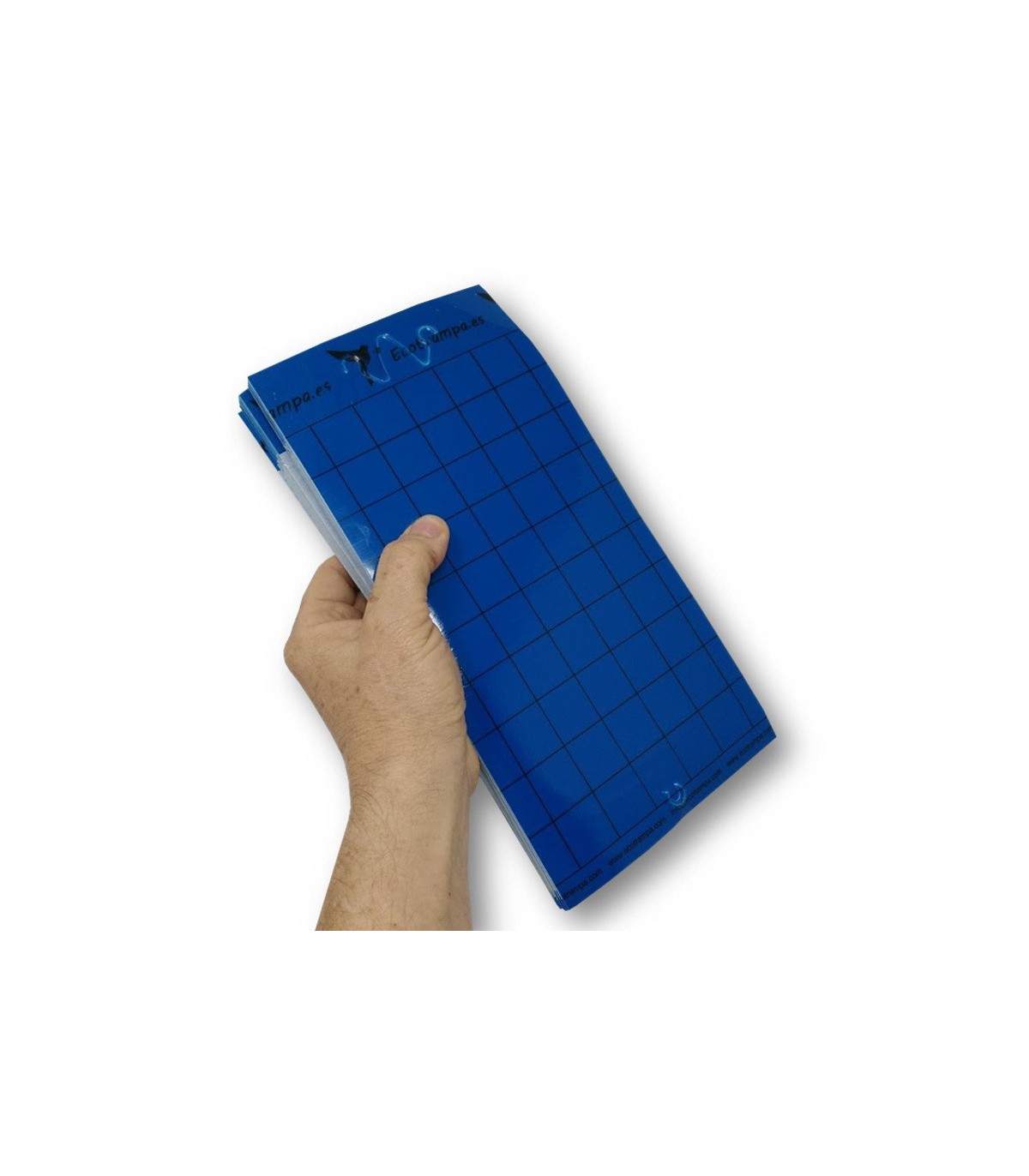 PLACA AZUL 15 x 30 cm individual