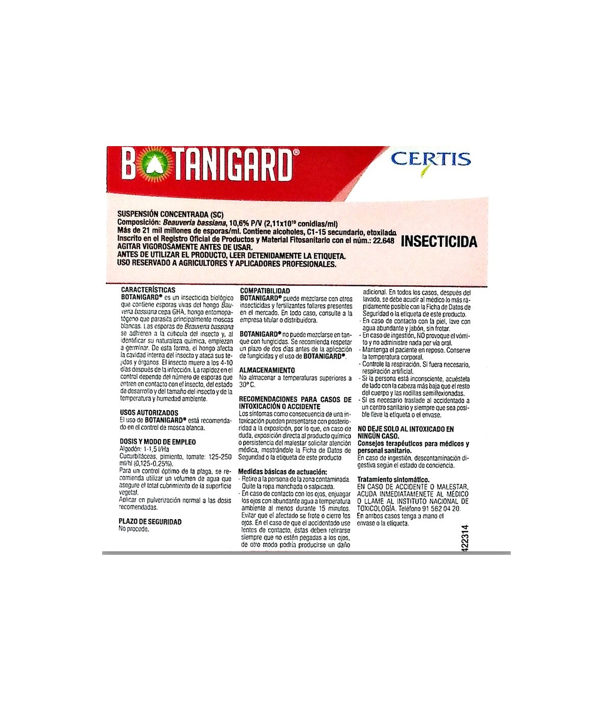Botanigard 1L beauveria bassiana