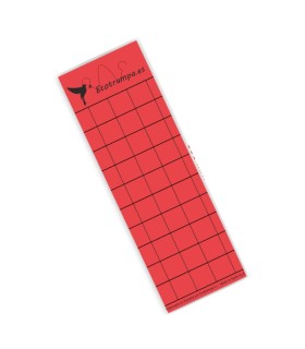 PLACA ROJA 15 x 30 cm individual