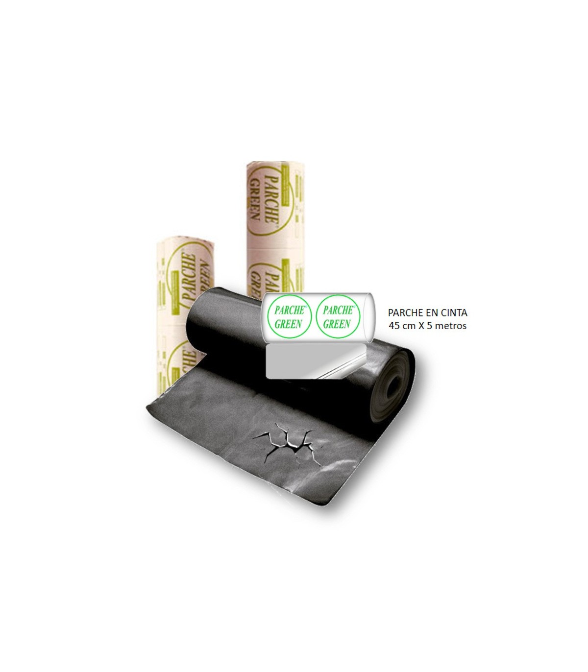 PARCHEGREEN PLÁSTICO NEGRO BALSAS 30cmx5m