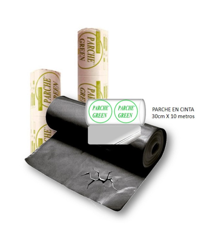 PARCHEGREEN PLÁSTICO NEGRO BALSAS 30cmx5m