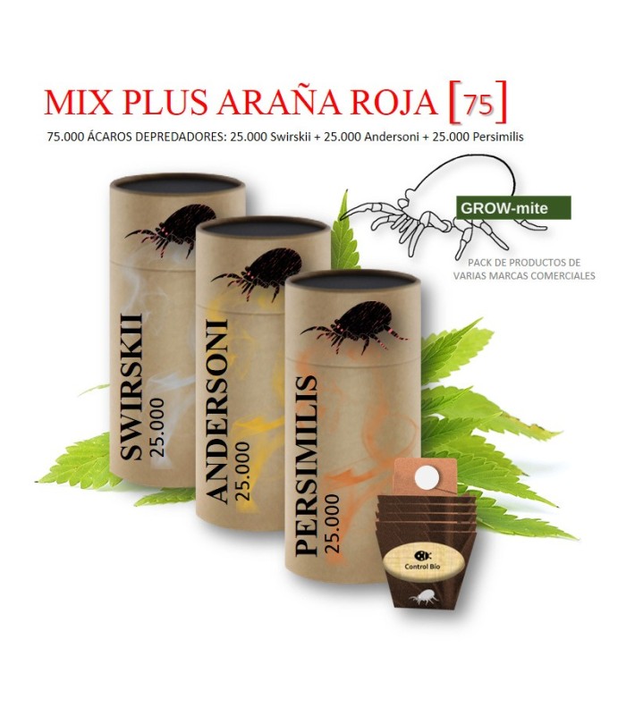 MIX PLUS [70] ARAÑA ROJA / CÓCTEL ESPECIAL DE ÁCAROS DEPREDADORES