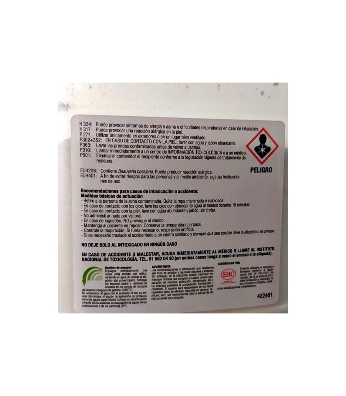 BOTANIGARD polvo 500 gr mosca blanca y trips