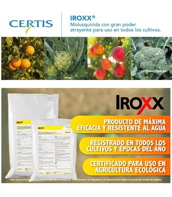 IROXX 5Kg control ecológico de caracoles y babosas