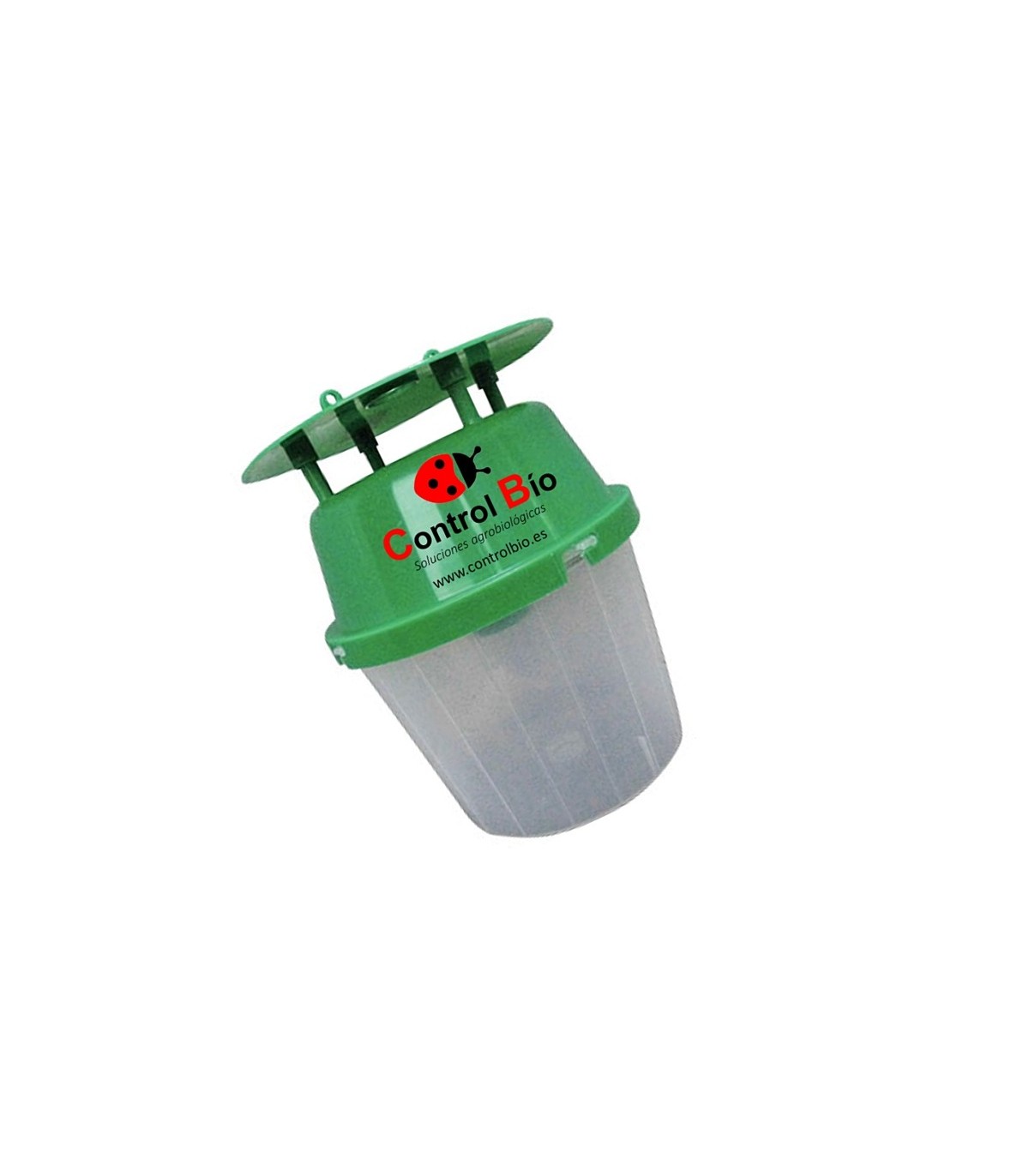 Polillero verde funnel base transparente