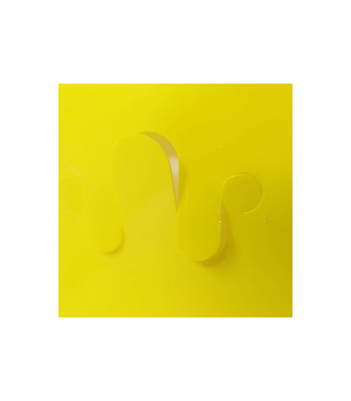 PLACA AMARILLA 40 x 25 cm individua