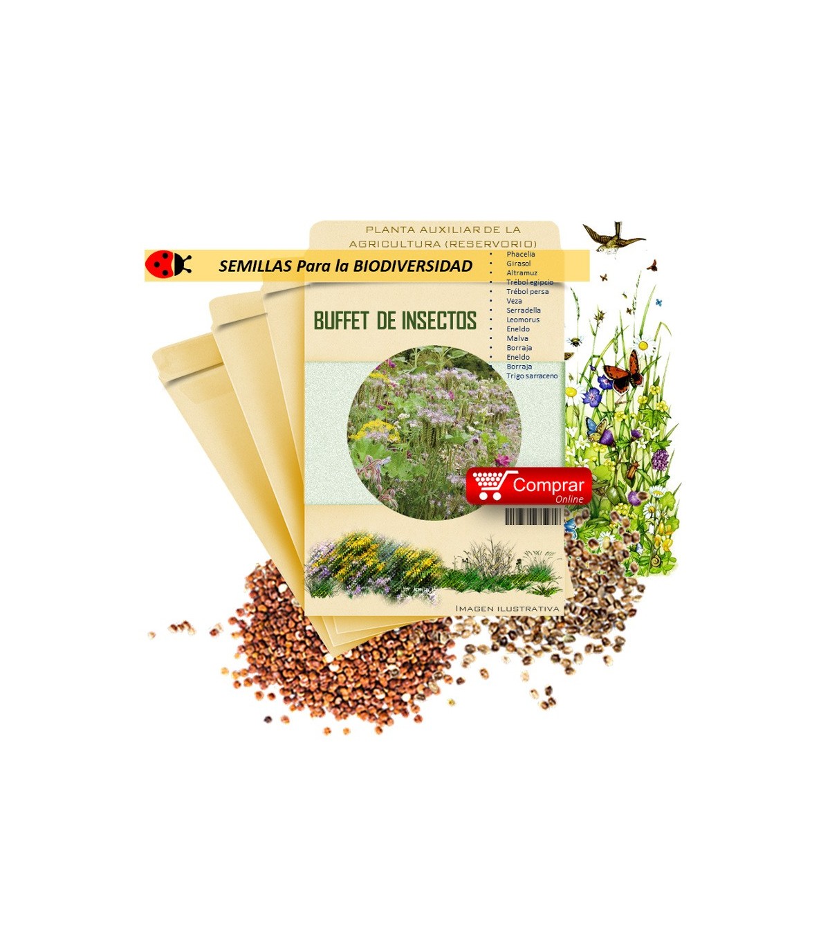 BUFFET DE INSECTOS semillas x 100 g