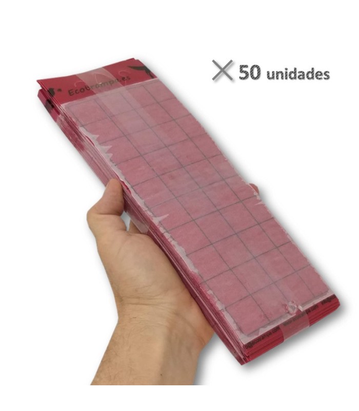 PLACA ROJA 10 x 30 cm individual (paquete de 50 Ud)