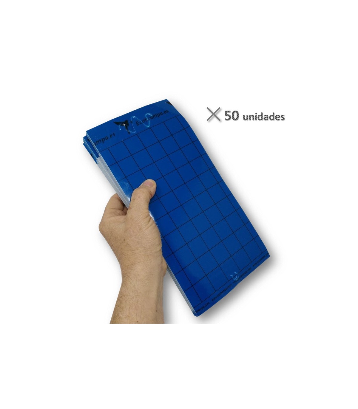 PLACA AZUL 15 x 30 cm individual