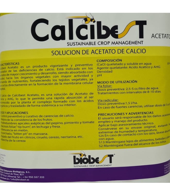 CALCIBEST 5L preventivo y corrector de calcio