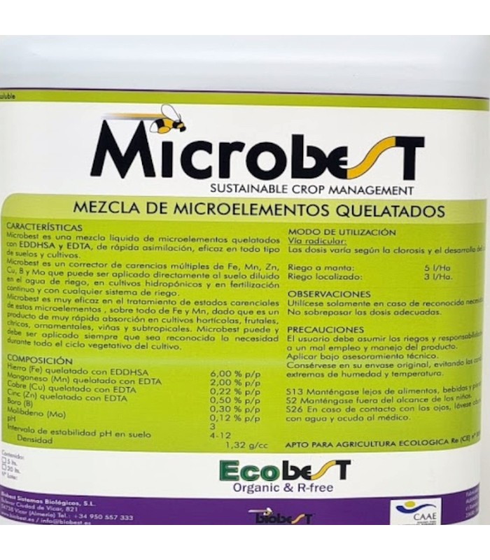 MICROBEST 5L microelementos de rápida asimilación