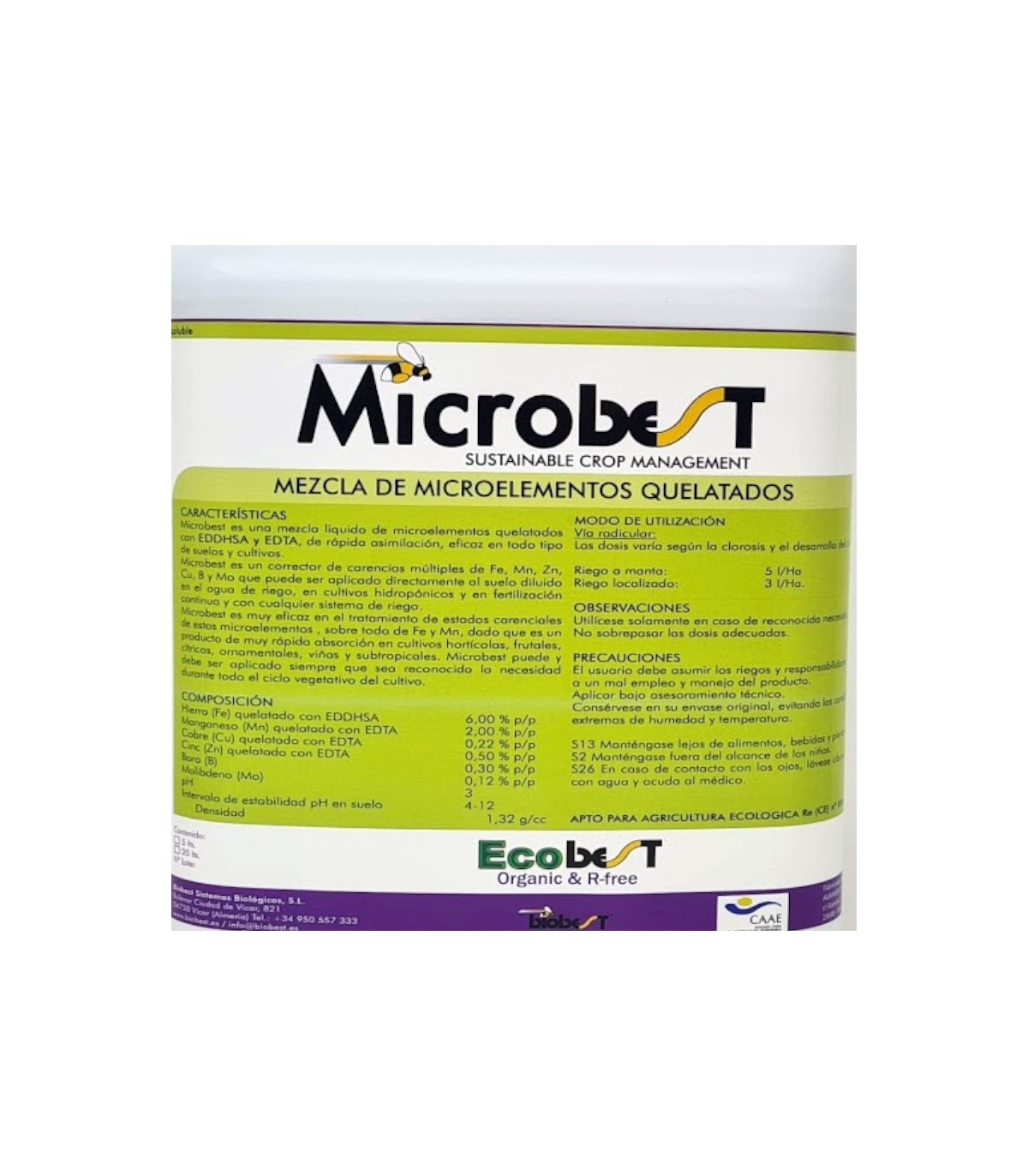MICROBEST 5L microelementos de rápida asimilación