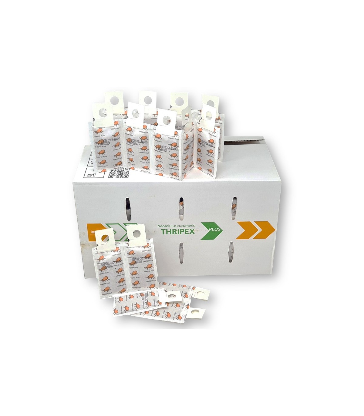 Caja de 500 sobres con 1000 ud cada uno de Amblyseius cucumeris para control de trips