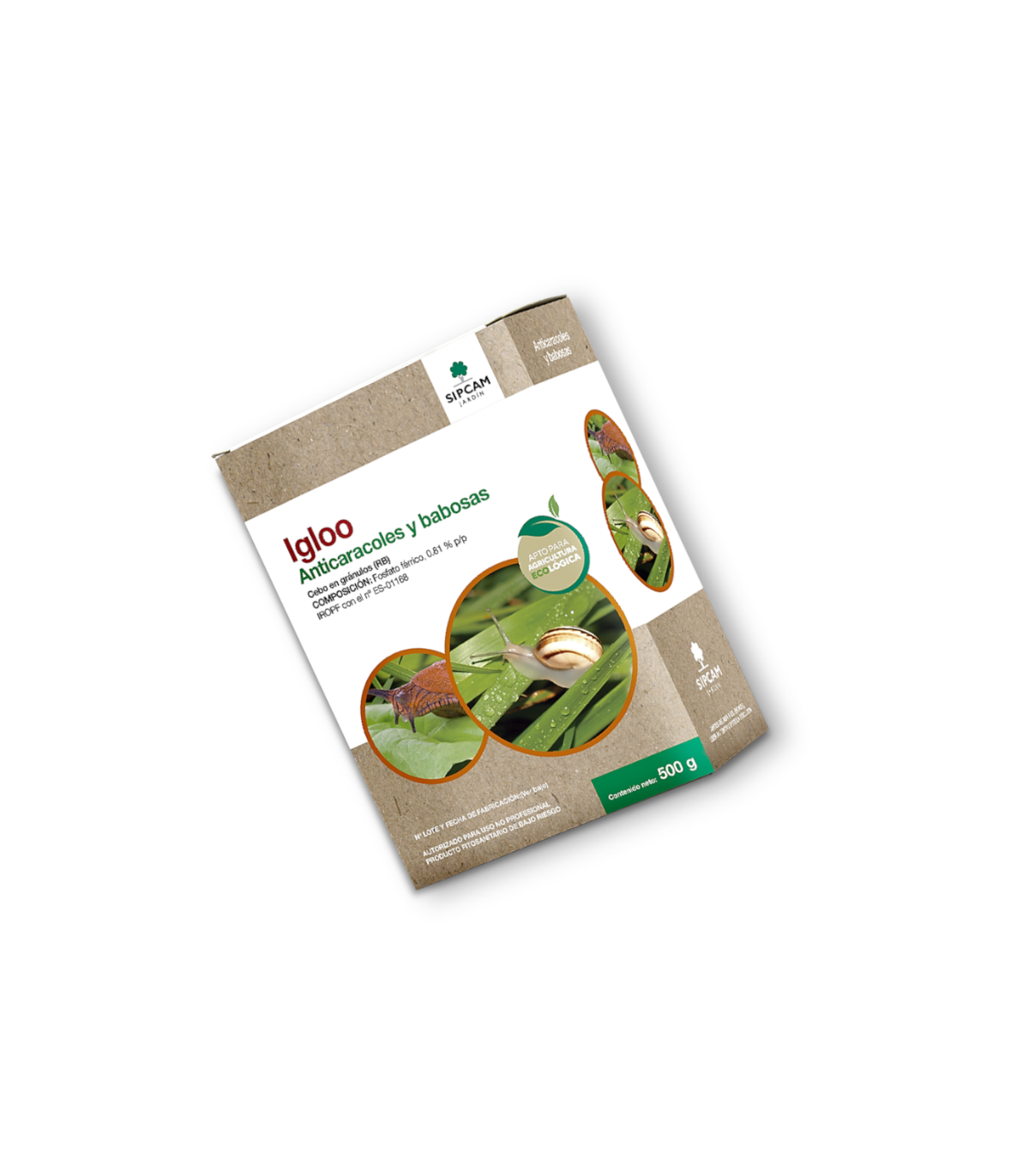Molusquicida para el control de babosas en cultivos y jardines.