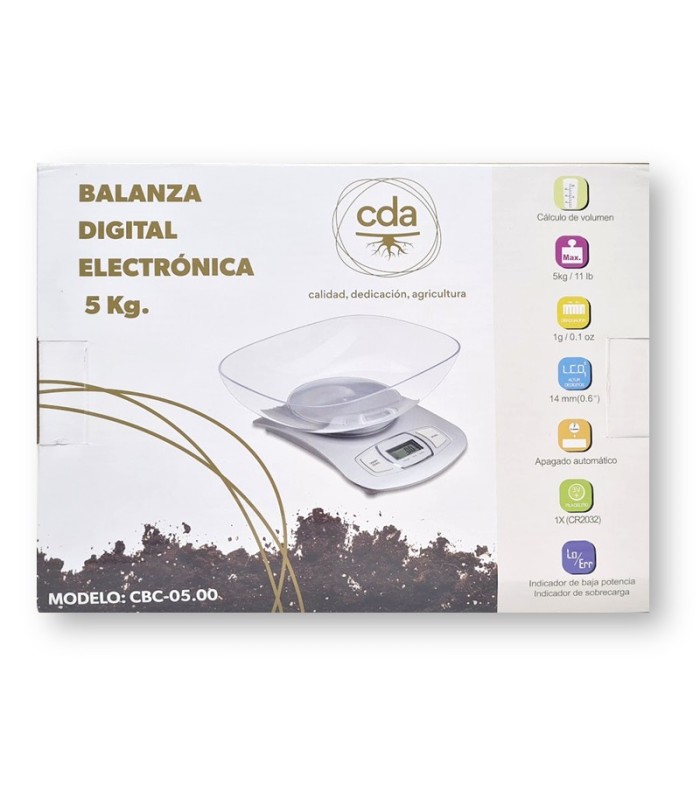 Balanza digital electrónica 5 Kg
