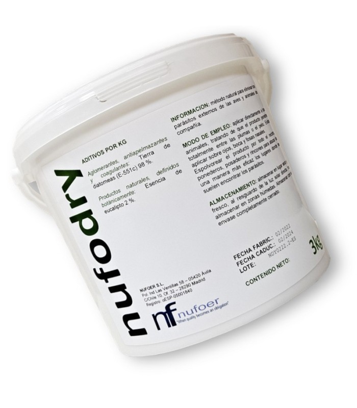 NUFODRY antiparasitario externo de aves y animales de compañía