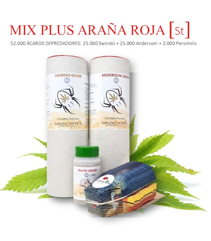 MIX PLUS ARAÑA ROJA andercontrol 25000 + swircontrol 25000 + persimilis 2000