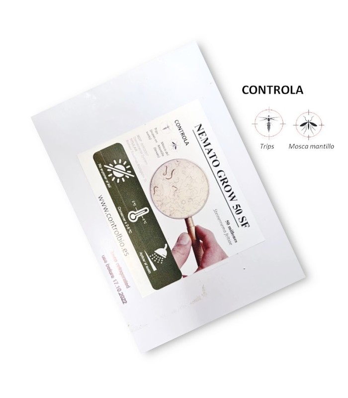 NEMATO GROW 50 SF contra trips y mosca del mantillo