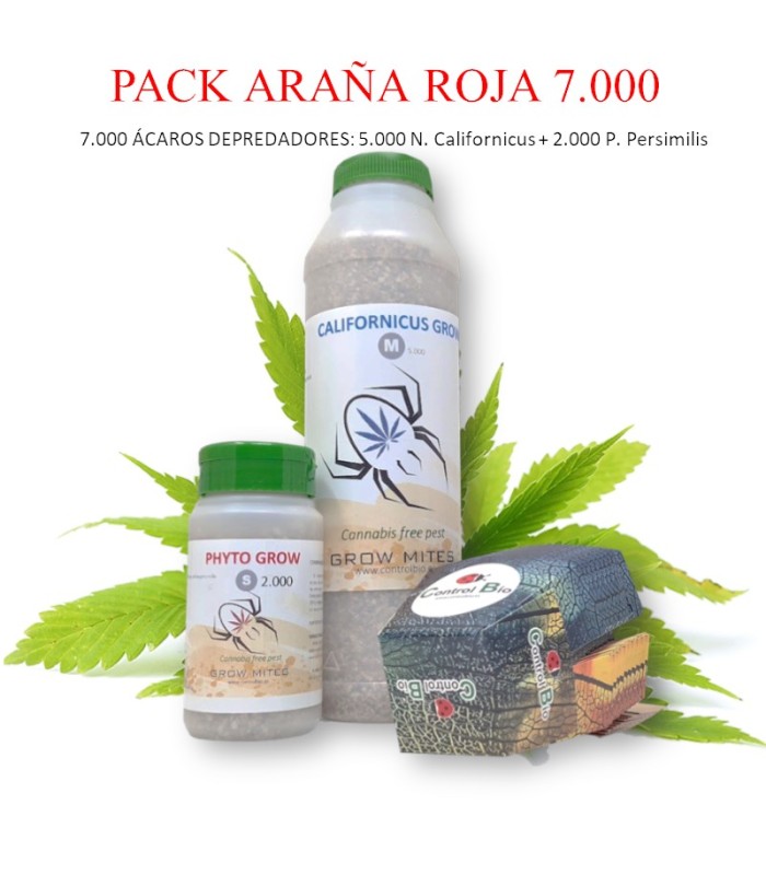 PACK ARAÑA ROJA 7.000 [ST] 5.000 Californicus + 2.000 Persimilis