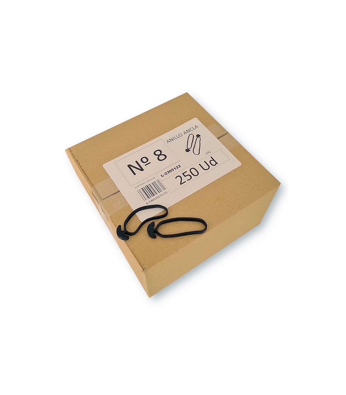 GOMA DE ANCLA Nº 08 x 250 Ud