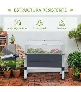 HUERTO URBANO ELEVADO CON INVERNADERO