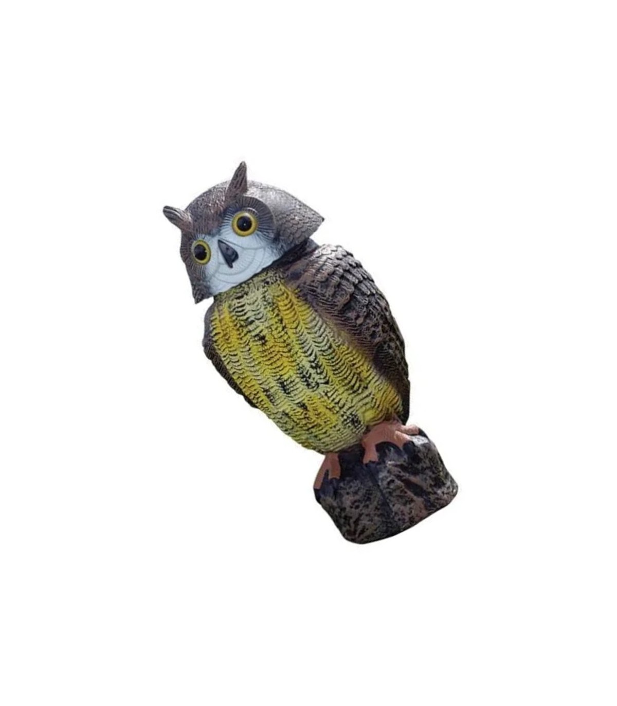 BUHO ESPANTAPÁJAROS eólico gris