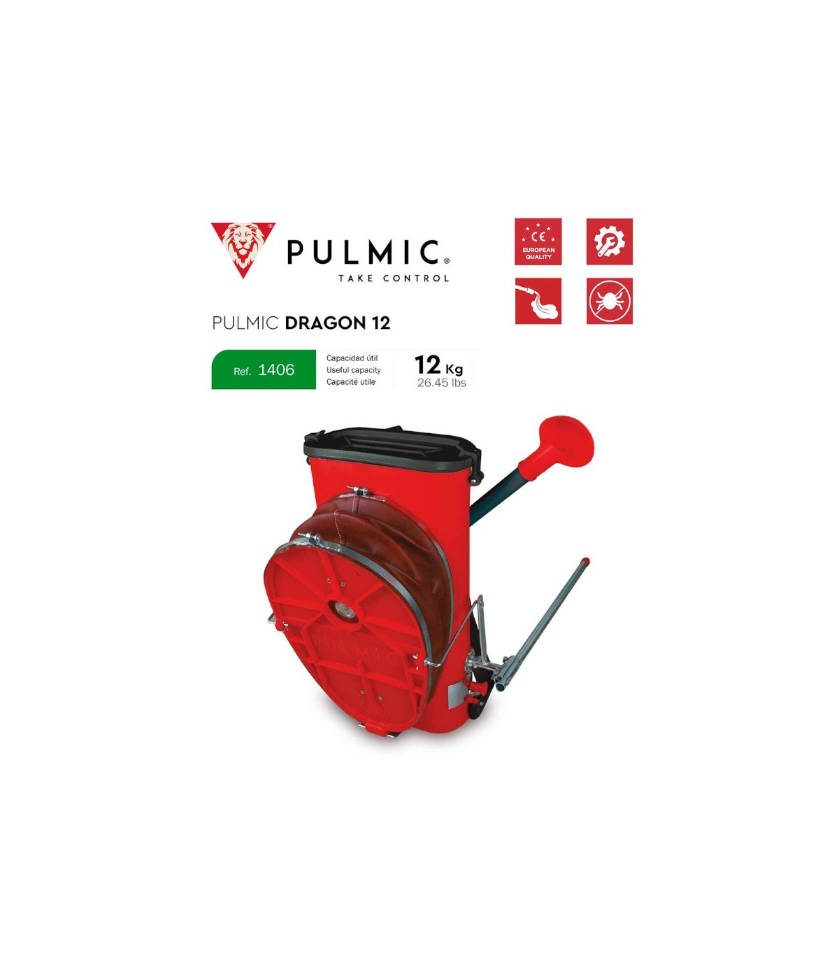 ESPOLVOREADOR Mochila Pulmic Dragón 12KG