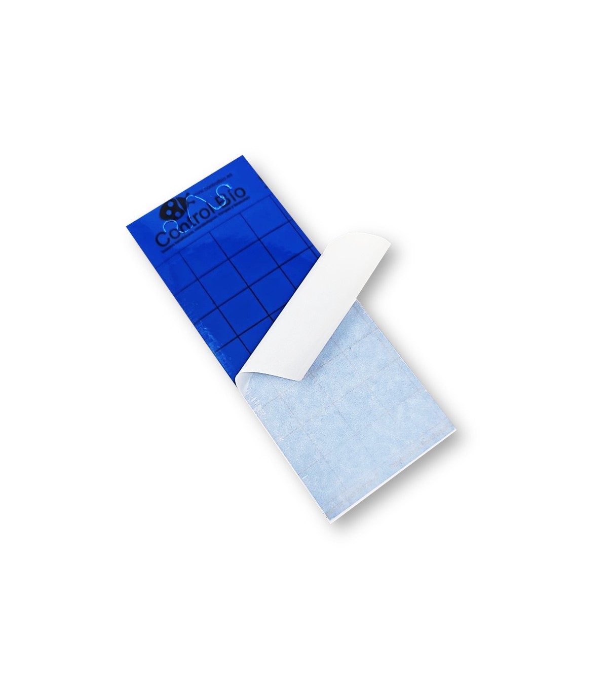 PLACA AZUL 10 x 25 cm individual