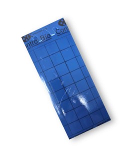 PLACA AZUL 10 x 25 cm individual