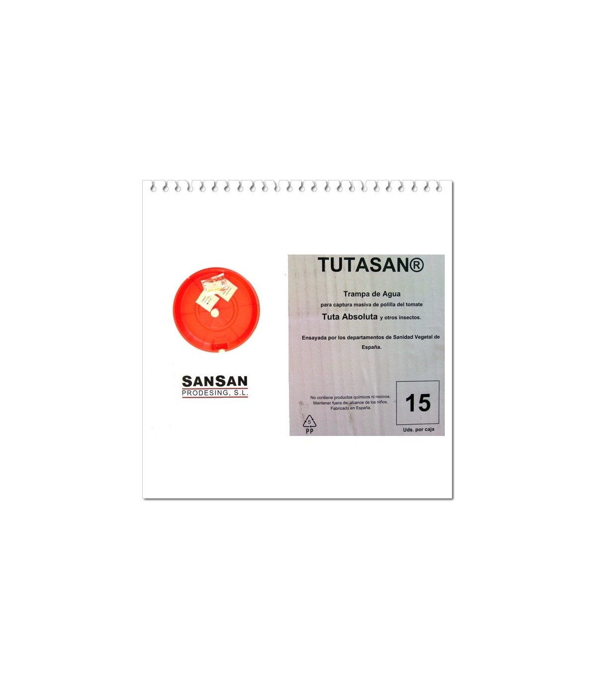 Caja de Trampas de agua TUTASAN para Tuta absoluta