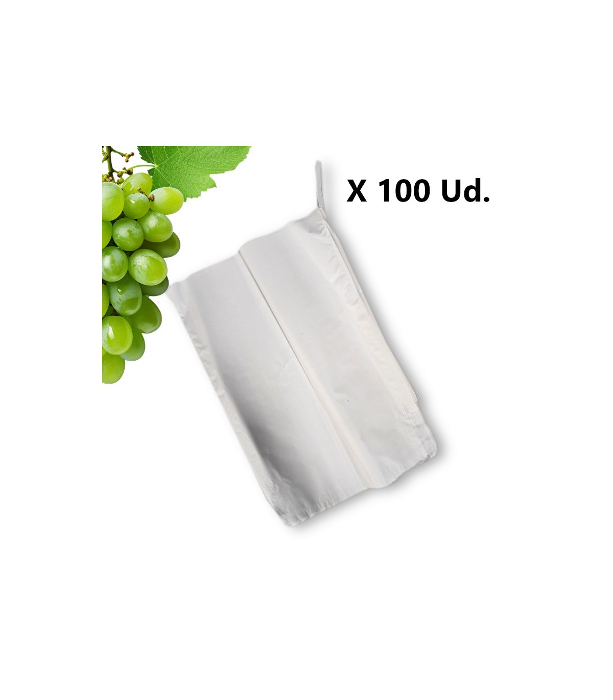 BOLSA DE UVA / MELOCOTÓN pequeña 20X30 con atadura 100 Ud