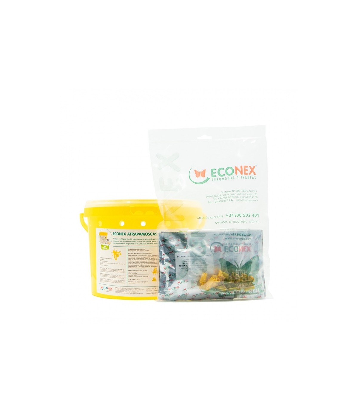 KIT ATRAPAMOSCAS SÚPER 8 L