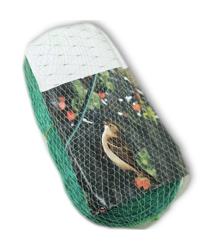 MALLA protectora antipajaros verde bolsa 6X10mt