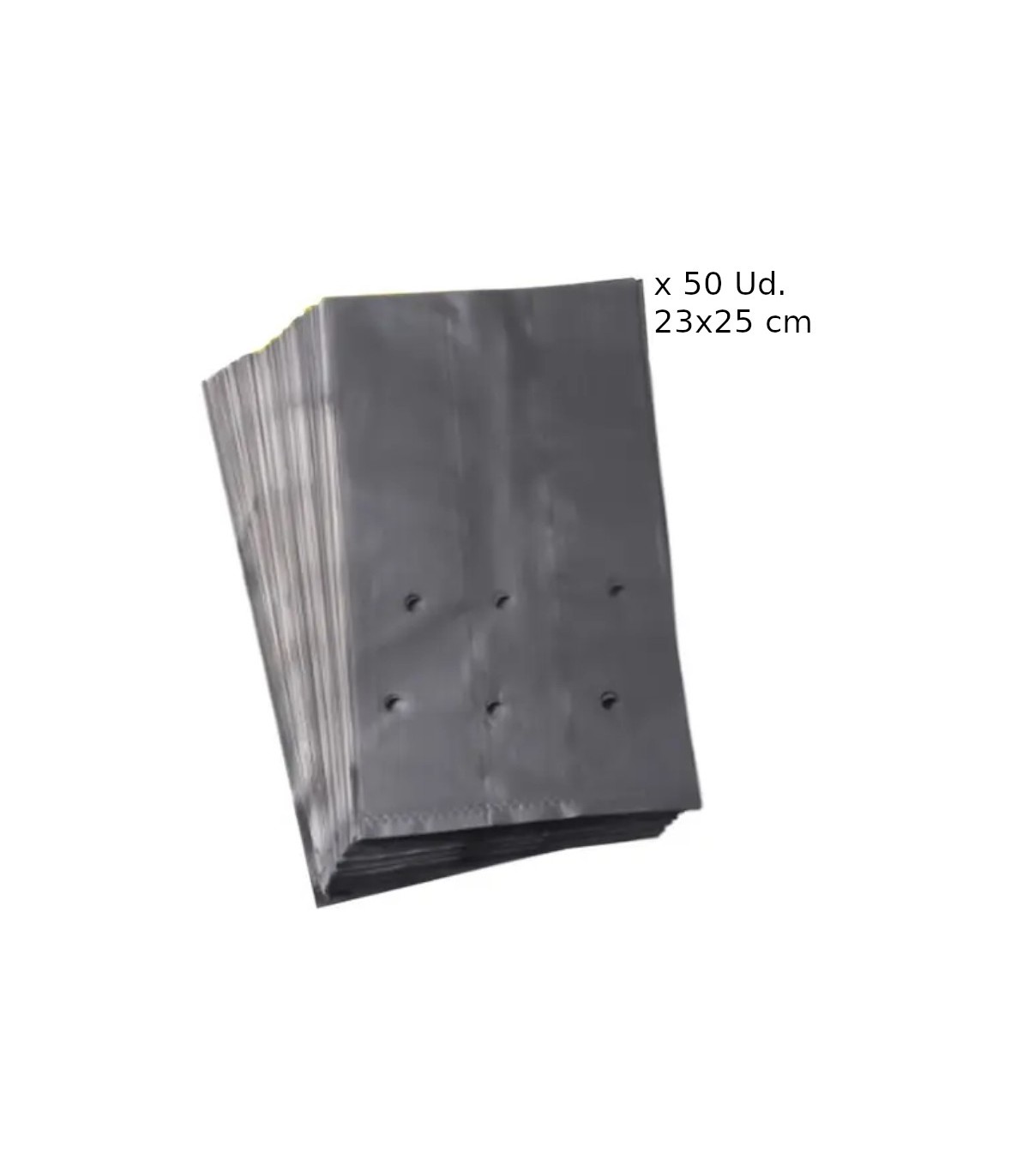 BOLSA olivos negra 23x35 paquete 50 Ud