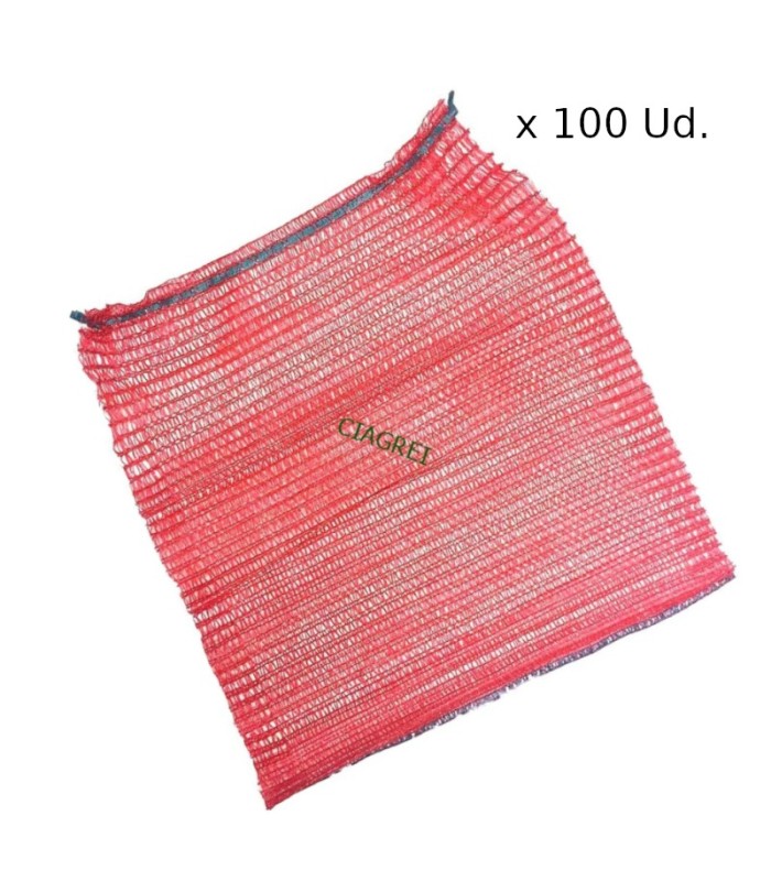 SACO malla rojo 30x40 con autocierre x 100 Ud.