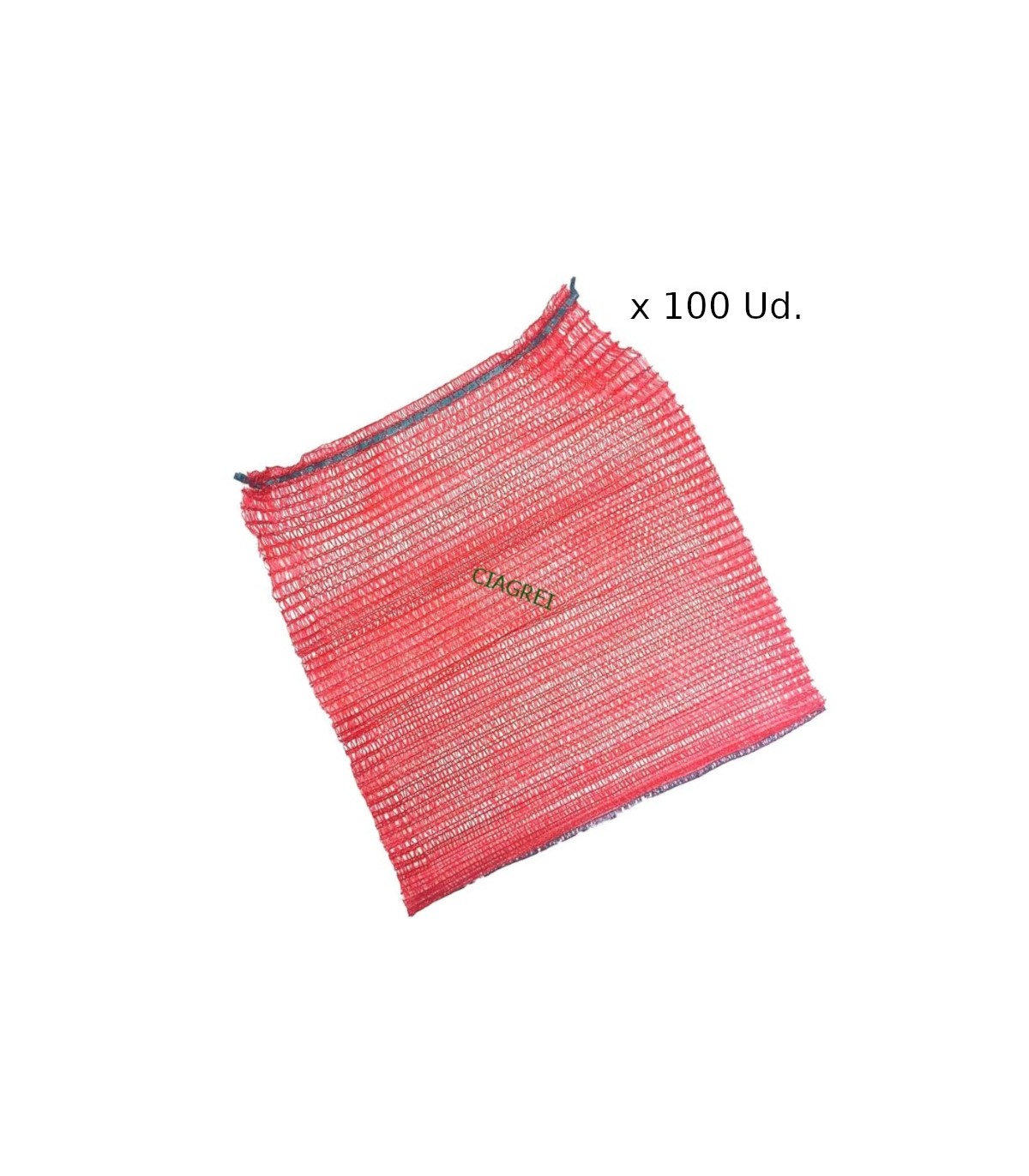 SACO malla rojo 30x40 con autocierre x 100 Ud.