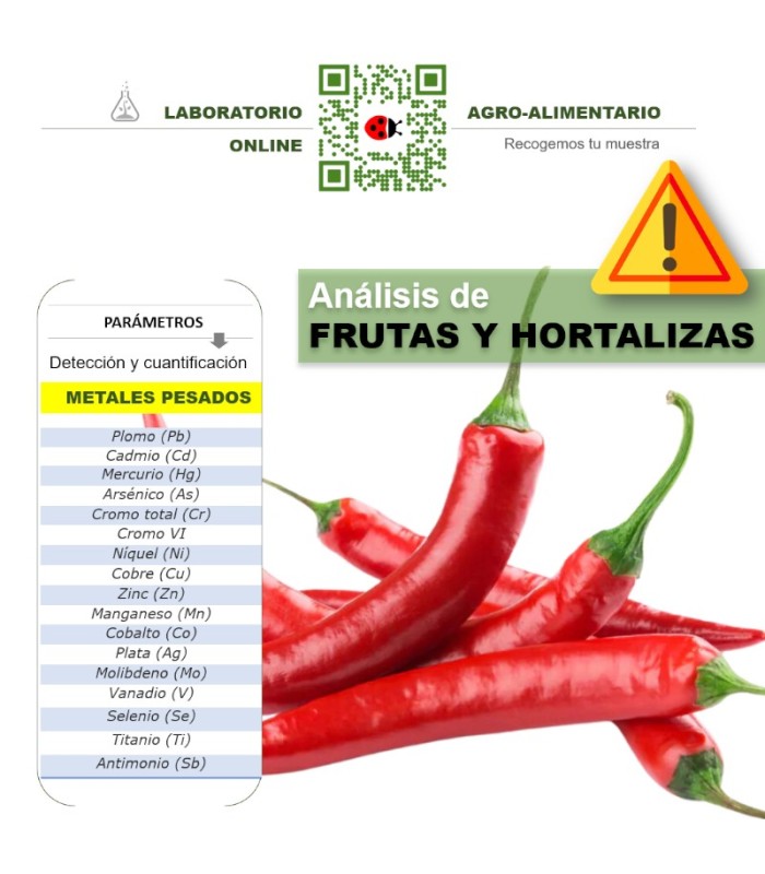 DETECCIÓN DE METALES PESADOS EN FRUTAS Y HORTALIZAS