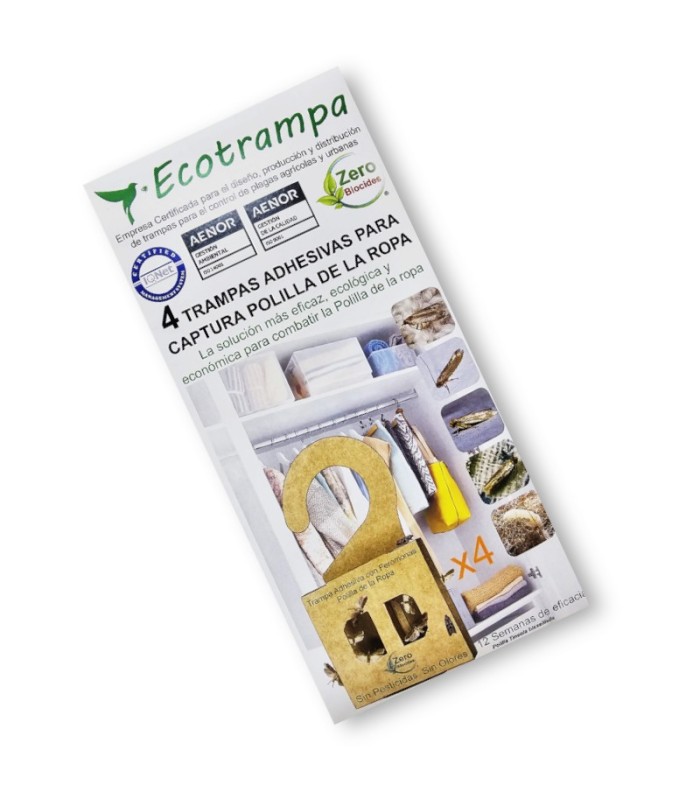TRAMPA PARA POLILLAS DE LA ROPA (X4 UD)