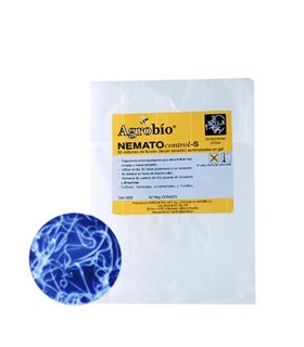 Sobre de NEMATOCONTROL HB 50 millones de Agrobio con Heterorhabditis bacteriophora