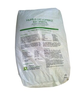 humus de lombriz RECIFERTIL  saco 23 kg