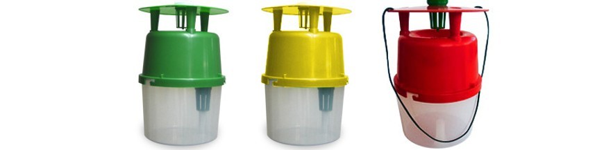 Trampas para monitoreo y captura masiva de plagas agrícolas